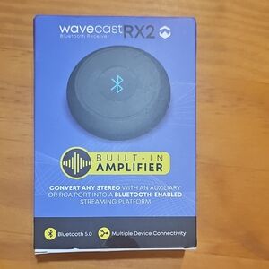 Paww Wavecast RX2 Bluetooth 5.0 Receiver with Built-In Amplifier